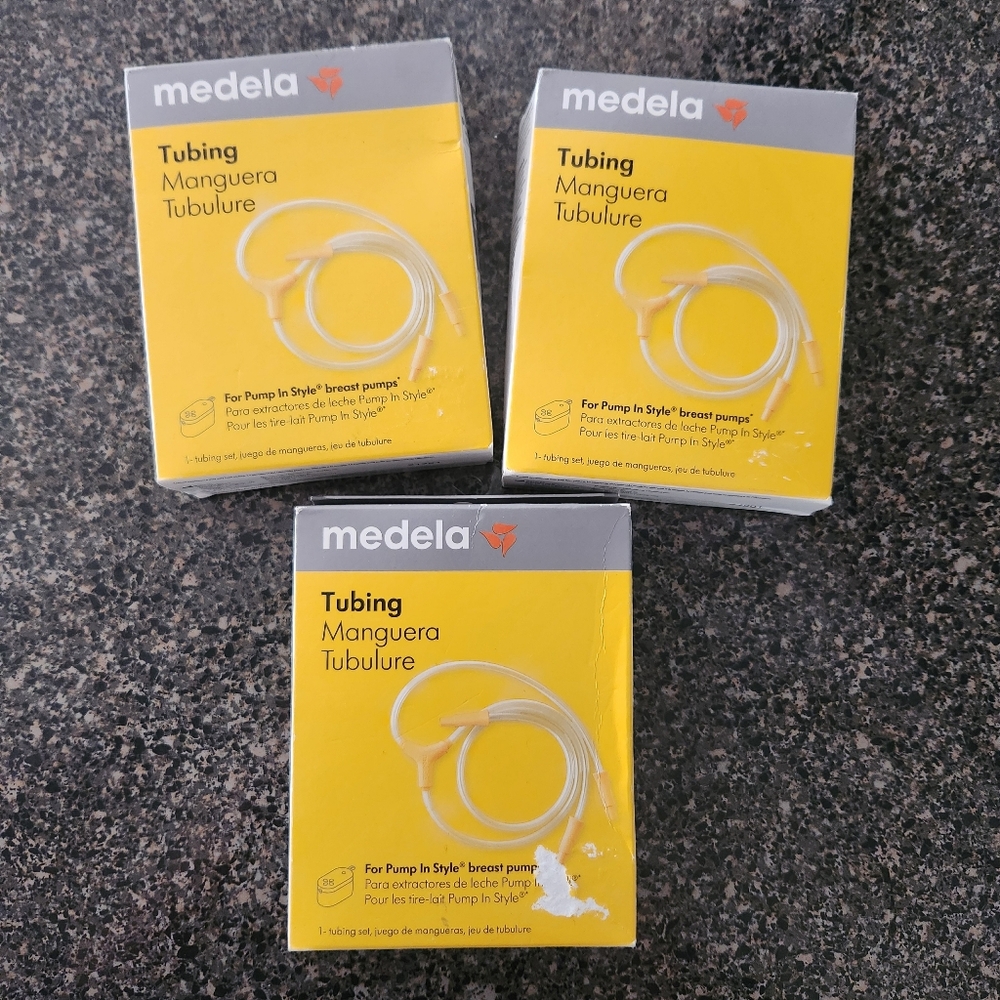 Set of 3 (three) Medela Pump In Style Spare or Replacement Tubings